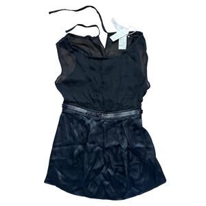 NWT Intimissimi Silk Sleeveless Top in Black Women's Medium